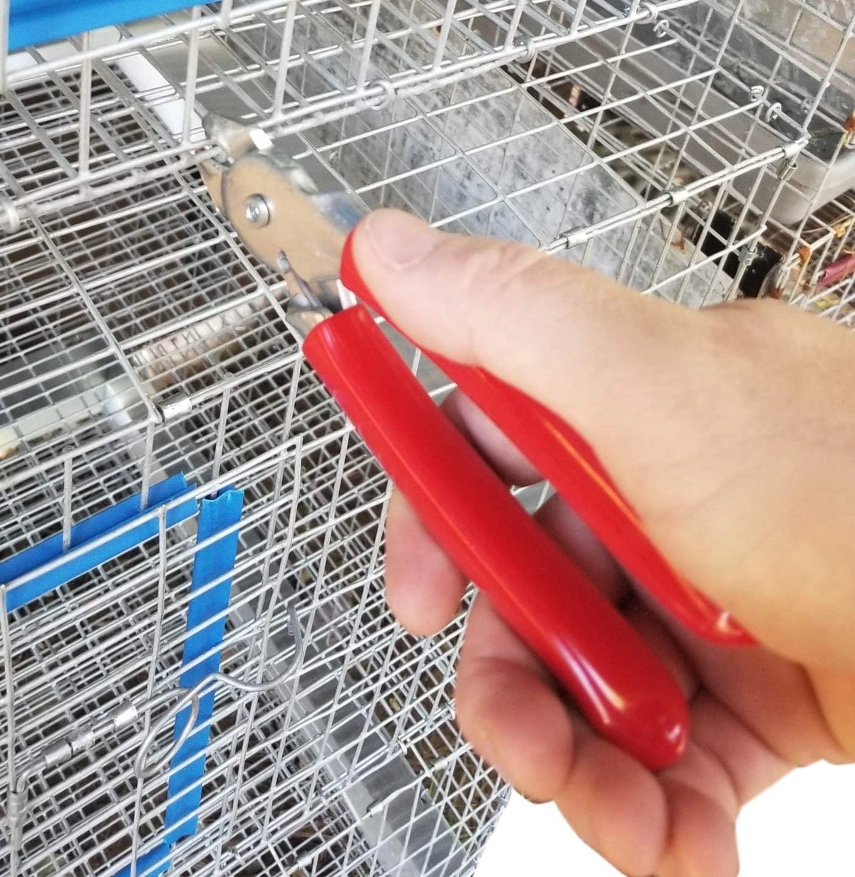 100 Count Heavy Duty Hog Ring Pliers for Automotive Use