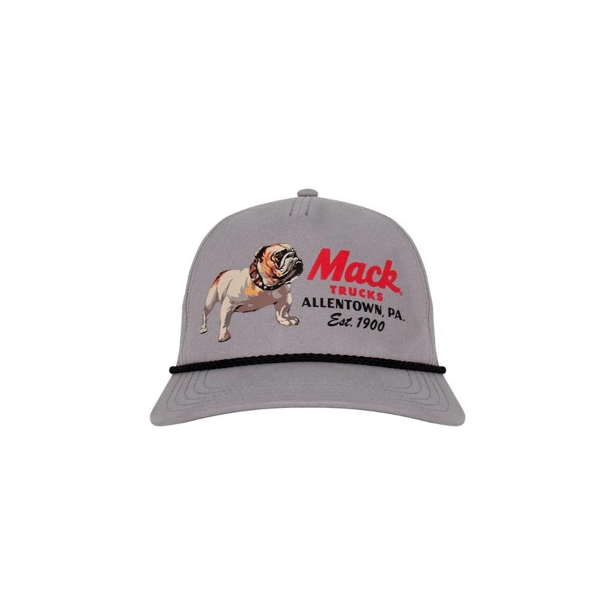 Mack Trucks Baseball Cap Gray with Black Rope Trim (Est 1900)