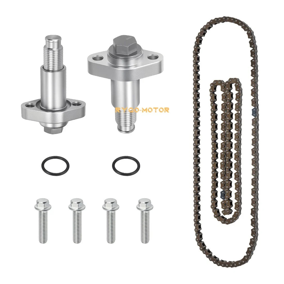 2 Aluminum Timing Chain & Tensioner Set for Can-Am Outlander Renegade Commander (2015–2023)