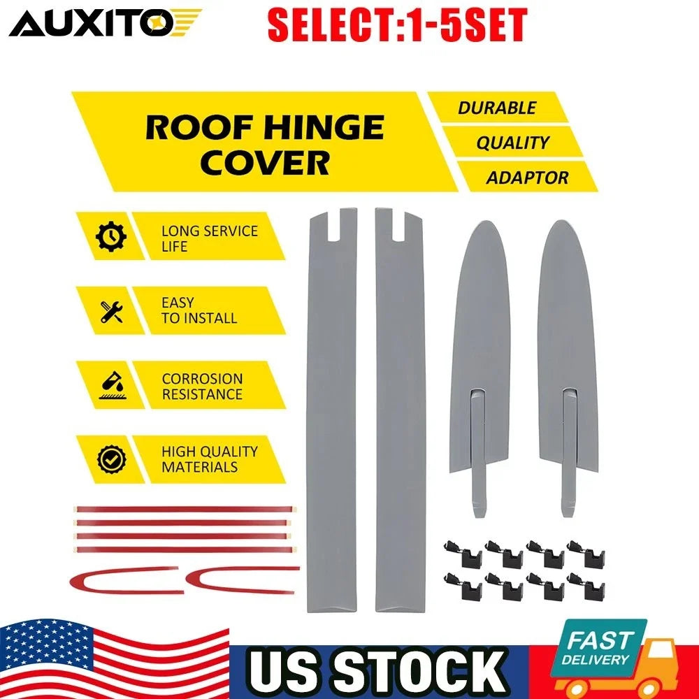 Set of 2 ABS Convertible Roof Top Hinge Covers for BMW E93 335i M3 F83