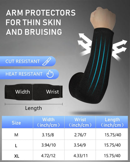 2X Arm Sleeves for Thin Skin Protection - Black