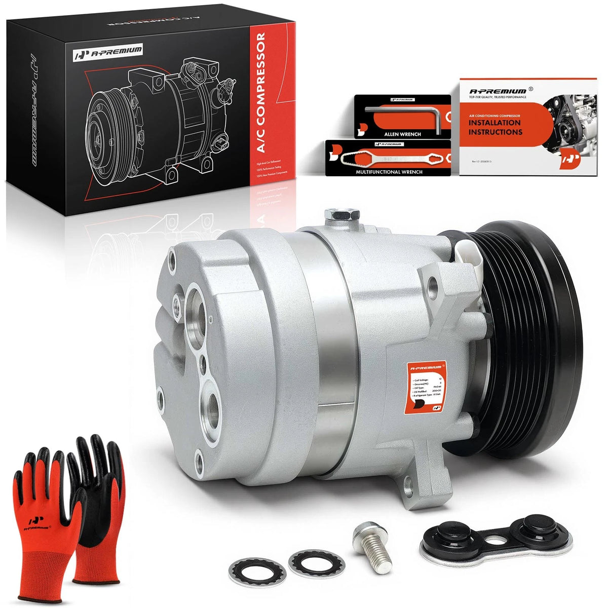 A/C Compressor with Clutch for Chevrolet Impala (2000–2003) - Impala AC Compressor