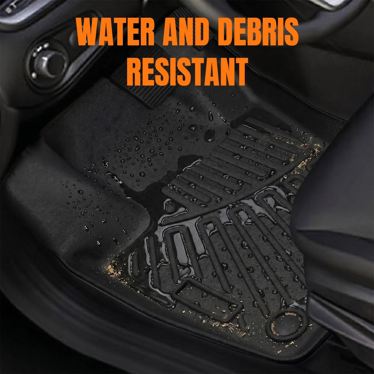 Set of 4 Floor Mats with Cargo Liners for Jeep Renegade (2015–2025) TPE 3D