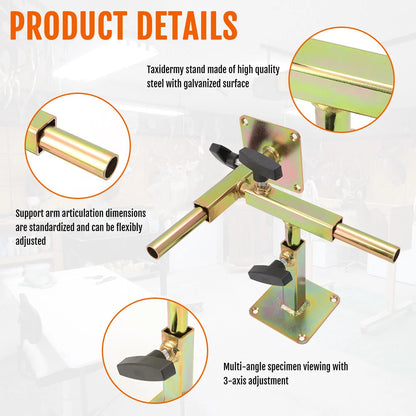 3 Axis Taxidermy Mounting Stand Kit - Zinc Plated