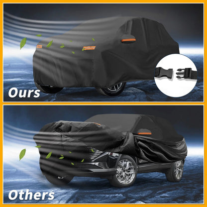 Waterproof Car Cover for Nissan Qashqai (210D-PU, Black)
