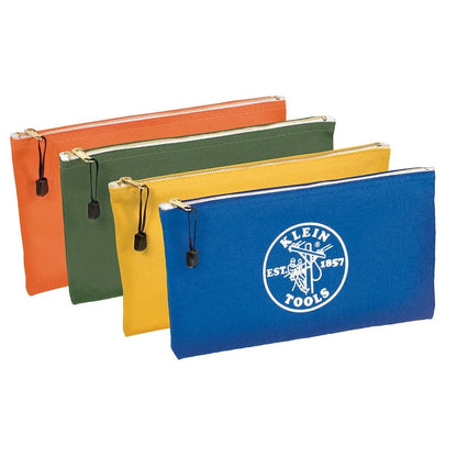 4-Pack Canvas Zipper Tool Bags for Klein Tools (No Part Numbers)