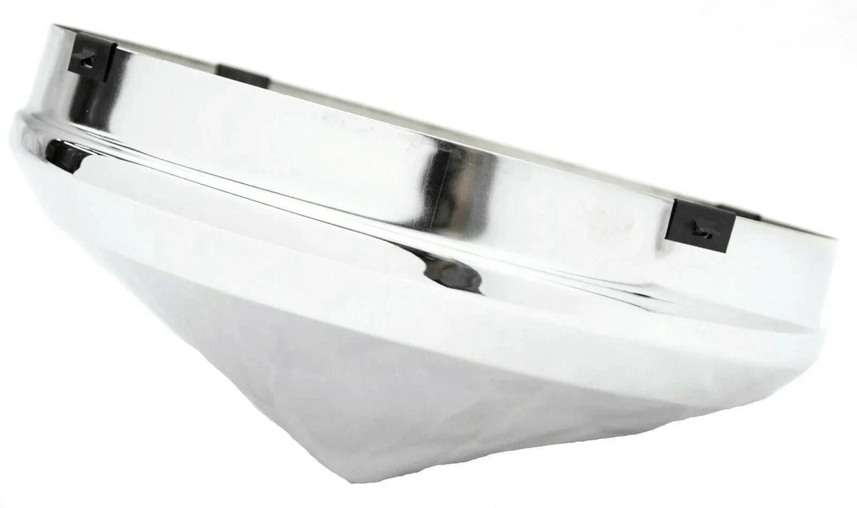 Pair of Chrome Front Hub Caps for No Notched Hubs GG#10740