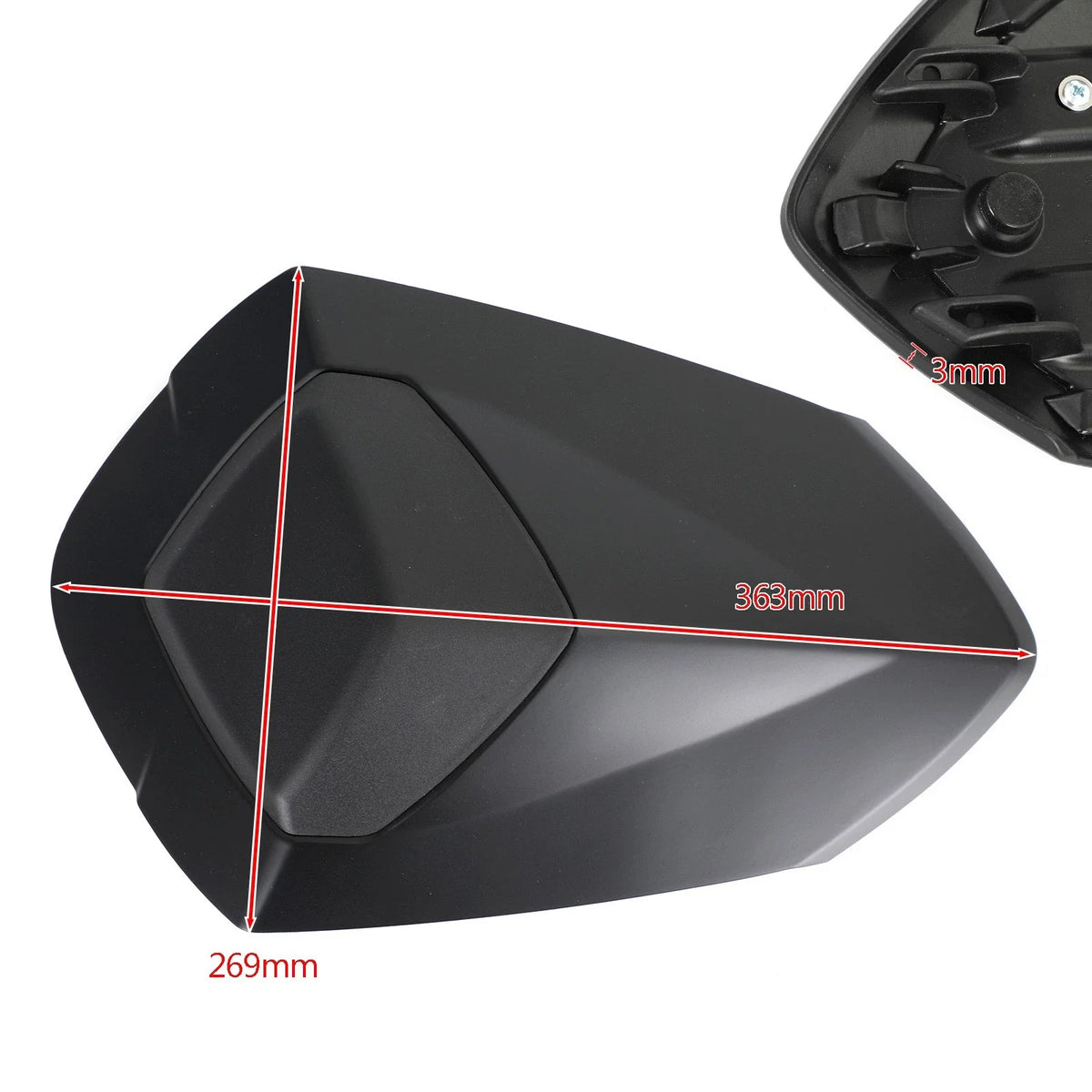 Rear Tail Seat Fairing Cowl Cover for Speed Triple RS 1050 (2018–2022) Black