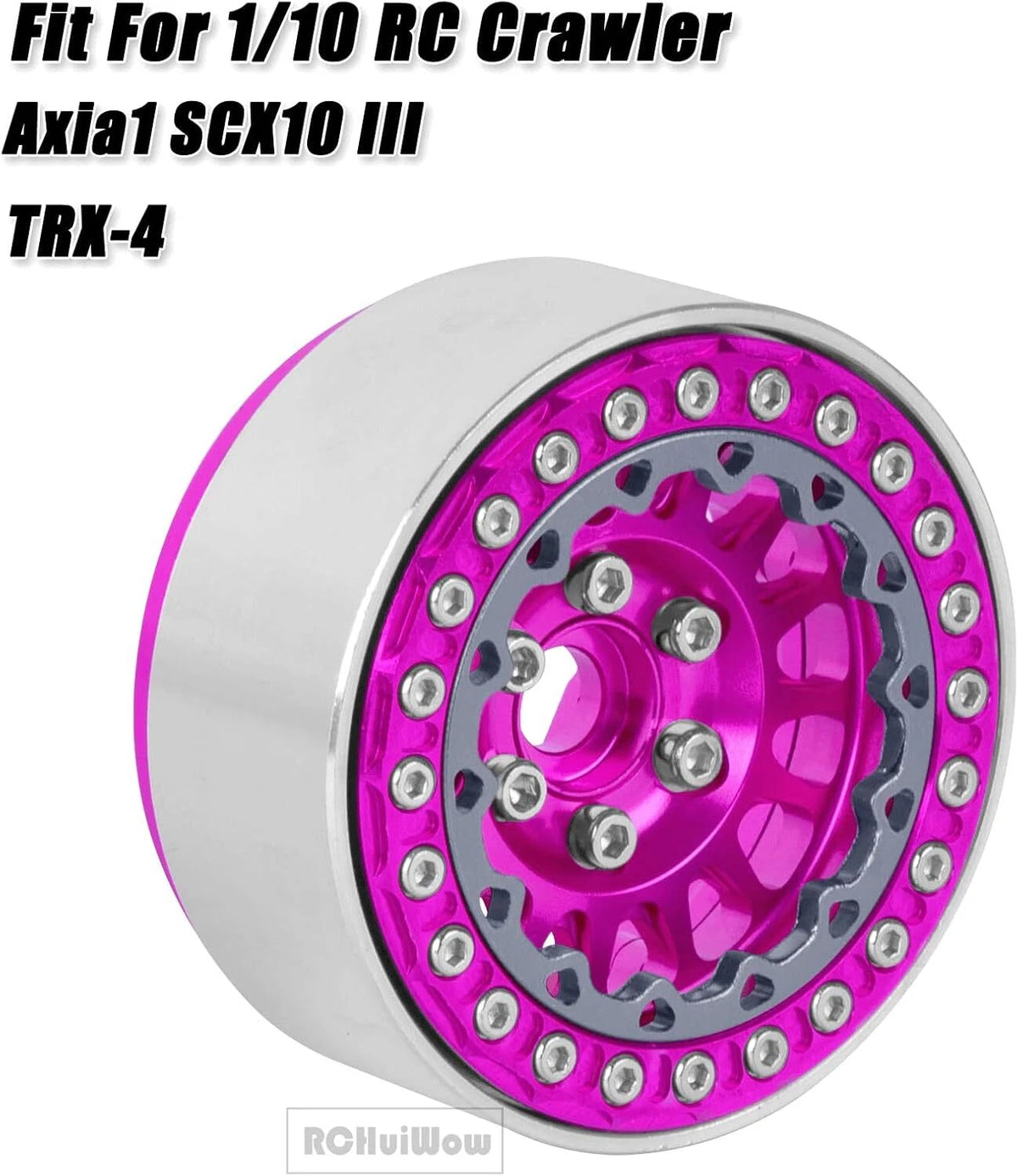 RC 1.9 Beadlock Wheels for TRX4 Axial SCX10 SCX10 III (1/10 Crawler)