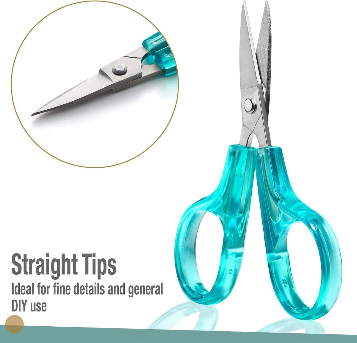 2X Detail Craft Scissors Set for Automotive Detailing (Curved & Straight)