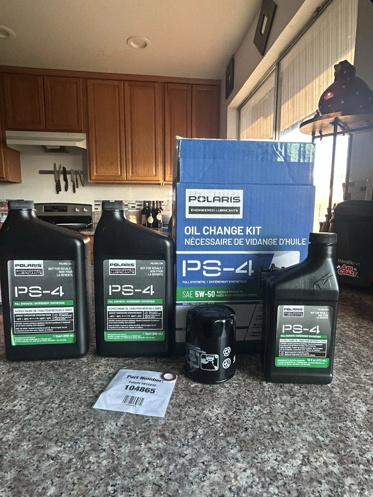 Oil Filter Change Kit for Polaris Sportsman