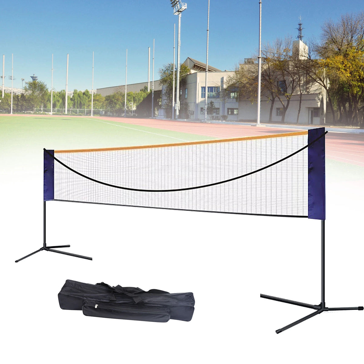 20Ft Portable Badminton Net for Indoor Outdoor Volleyball Training