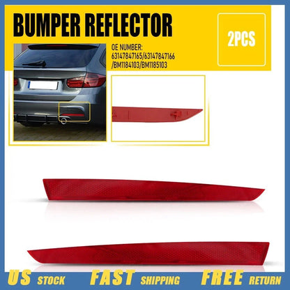 2X Rear Bumper Reflector Lamp Light for BMW F30 M F31 (2012–2017)