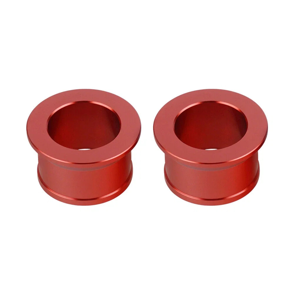 Billet Rear Axle Wheel Hub Spacer Collars for Honda CR125R CR250R (2002–2007) Red