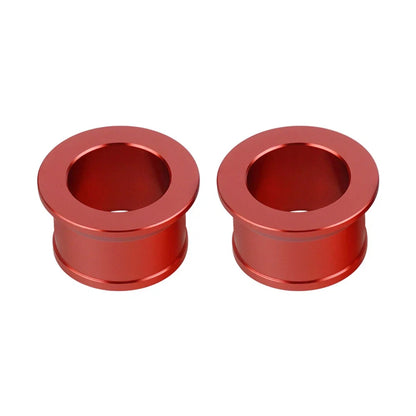Billet Rear Axle Wheel Hub Spacer Collars for Honda CR125R CR250R (2002–2007) Red