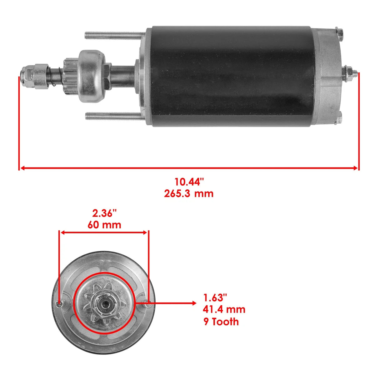 Starter for Mercury Force 819085 (1990–1999)