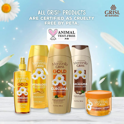 Cleansing Shampoo with Chamomile Extract for Manzanilla Grisi (2 Pack)
