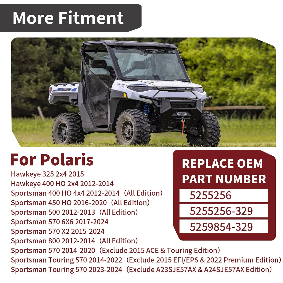 Front Rack Pivot Bracket 5259854-329 for Polaris Sportsman 570 (2014–2023)