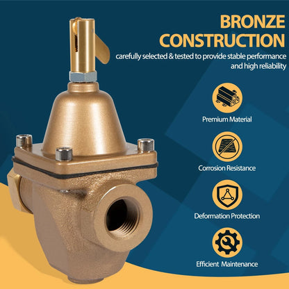 1/2 Inch Feed Water Pressure Regulator for Watts 1156F, B1156F, S1156F