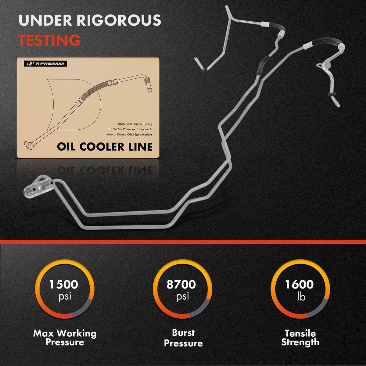 Inlet & Outlet Auto Trans Oil Cooler Hose for Chevy Silverado 1500 (2007–2018)