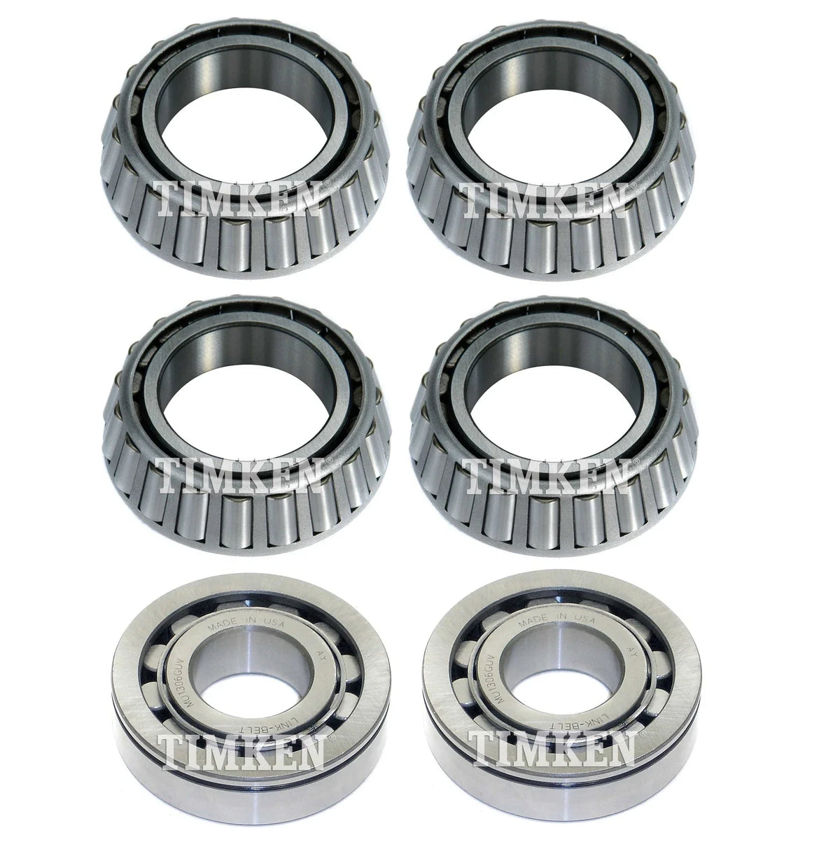 Set of 6 Rear Wheel Bearings Kit Timken for Dodge Ram 2500 4WD (1994–2001)