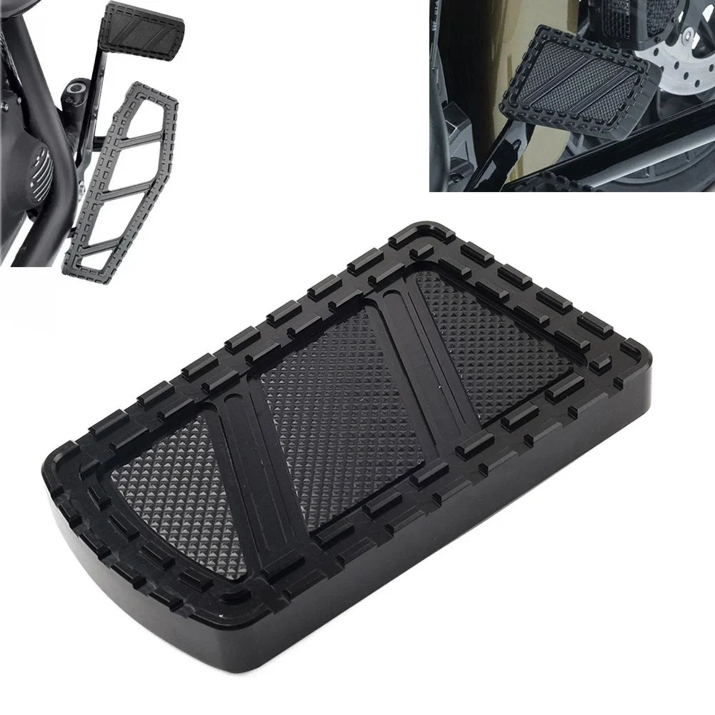 CNC Riot Brake Pedal Large Pad Cover for Harley Touring Road King Softail Dyna (2000–2023)