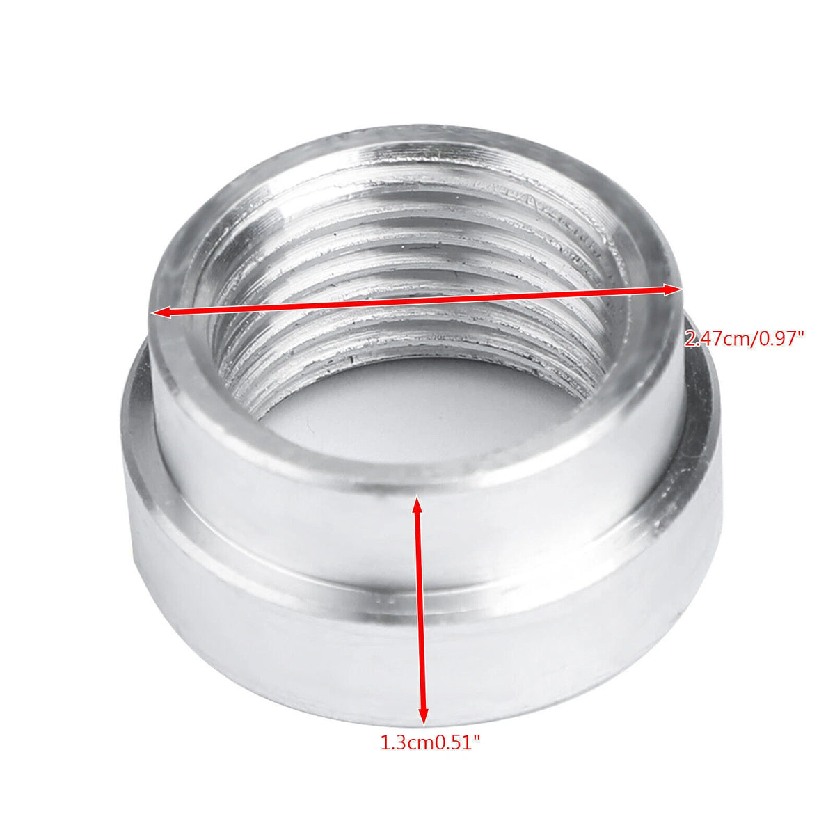 M18X1.5 Female Aluminum Weld On Fitting Bung for (C196-A021-SIL)