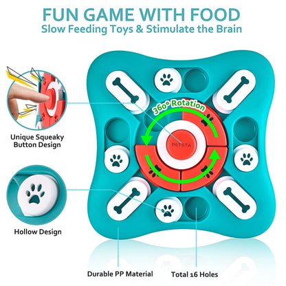 Pet Puzzle Toy for Small Dogs - Treat Dispensing Enrichment Game