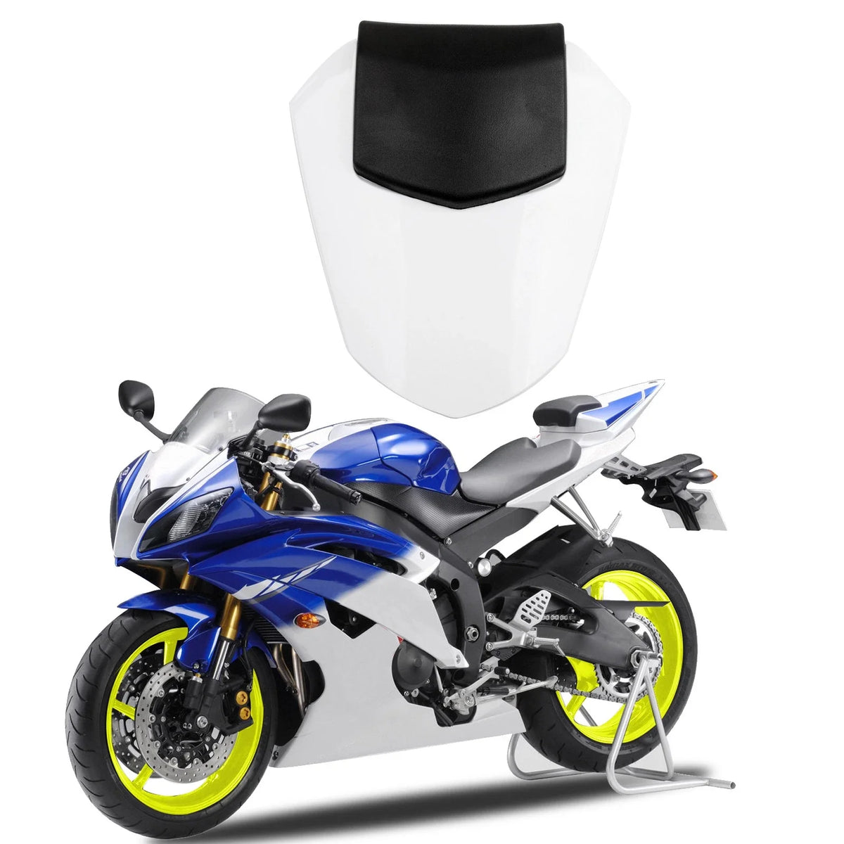 Rear Seat Cover Cowl for Yamaha YZF R6 (2008–2016) White