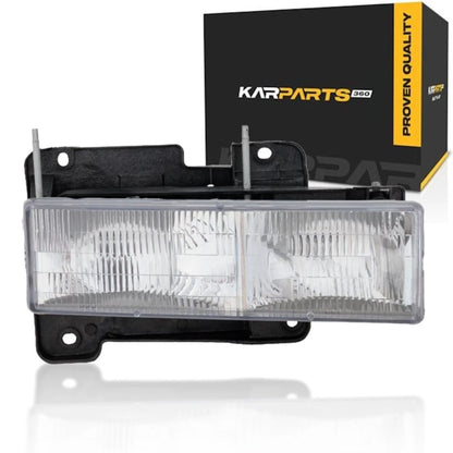Headlight Set for Chevy C1500 Suburban (1992–1999) GM2503101, MLX-REGGM073-B0012-CLA3