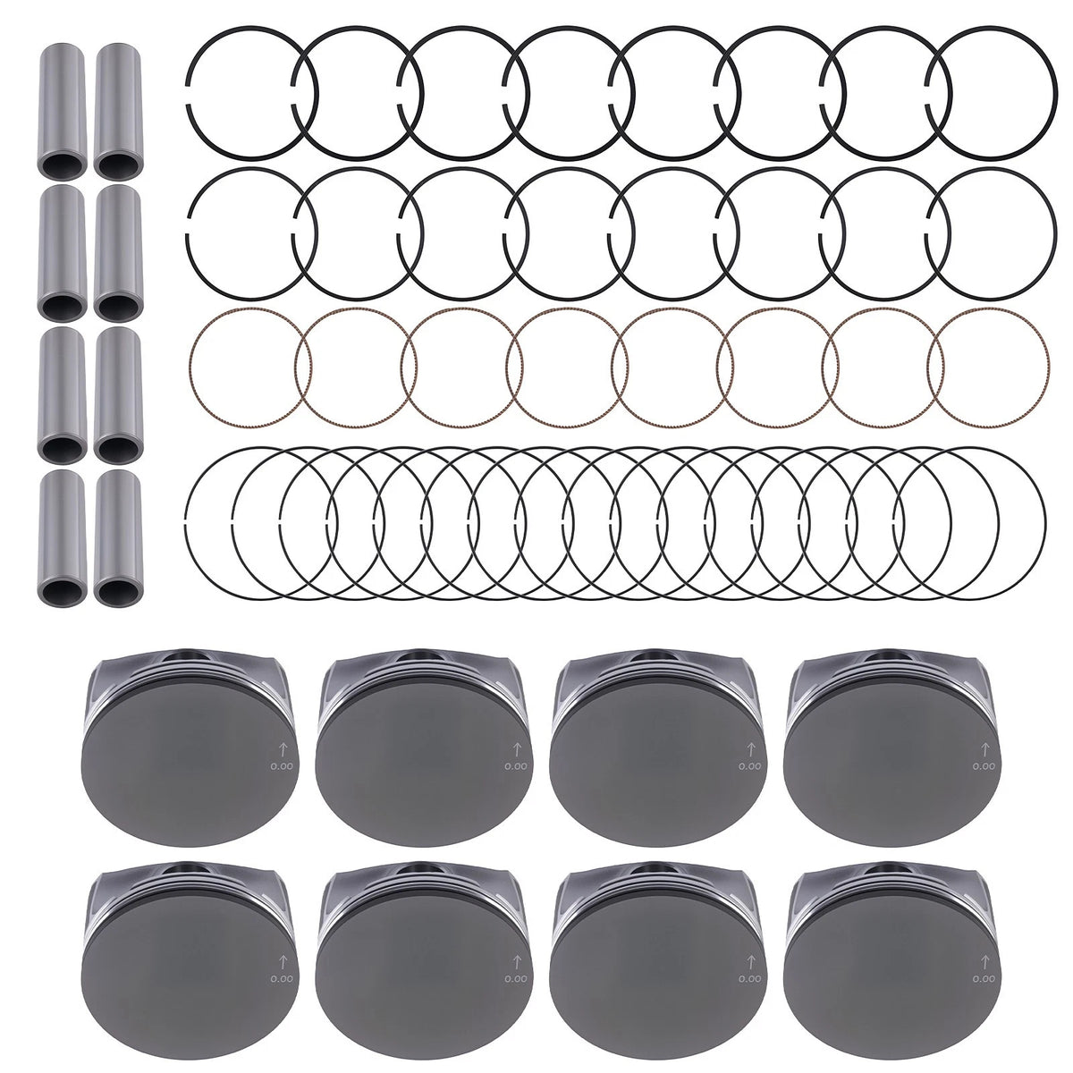 Pistons & Rings Set for Chrysler Aspen Dodge 1500 2500 Jeep Ram 5.7L (2009–2016)