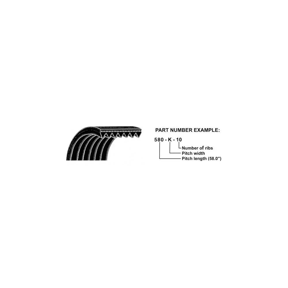 A-330K4-AI Micro-Rib V-Belt for 33"