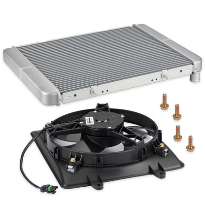 Aluminum Radiator & Cooling Fan for Polaris Sportsman 700 (2002–2006)