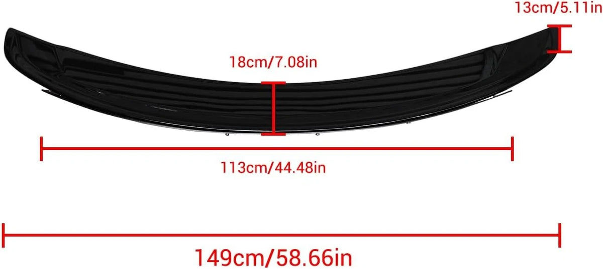 Rear Wing Spoiler for Chevrolet Camaro ZL1 (2014–2015) Gloss Black