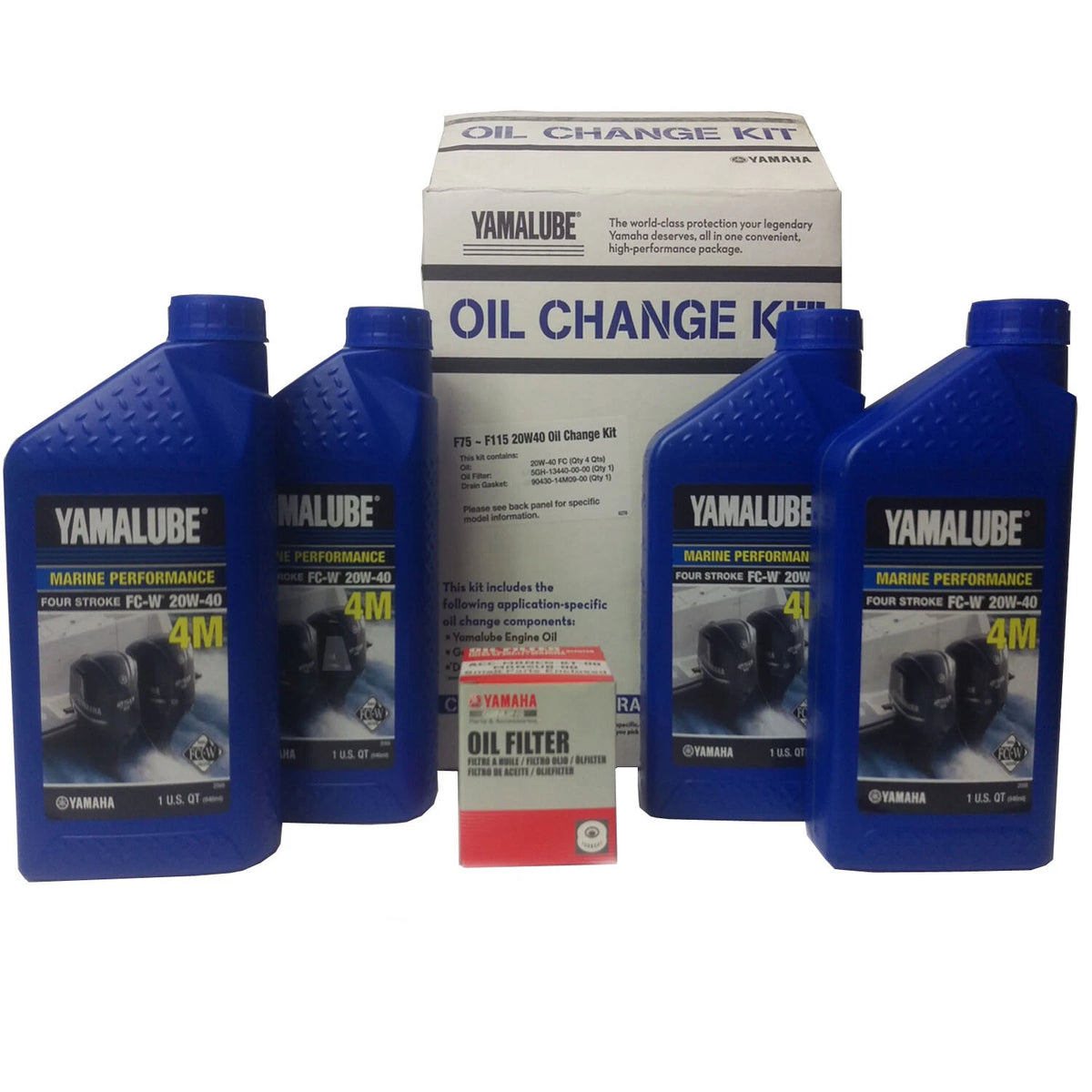 Oil Change Filter Service Kit for Yamaha Outboard F75-F115 (LUB-MRNMD-KT-21)