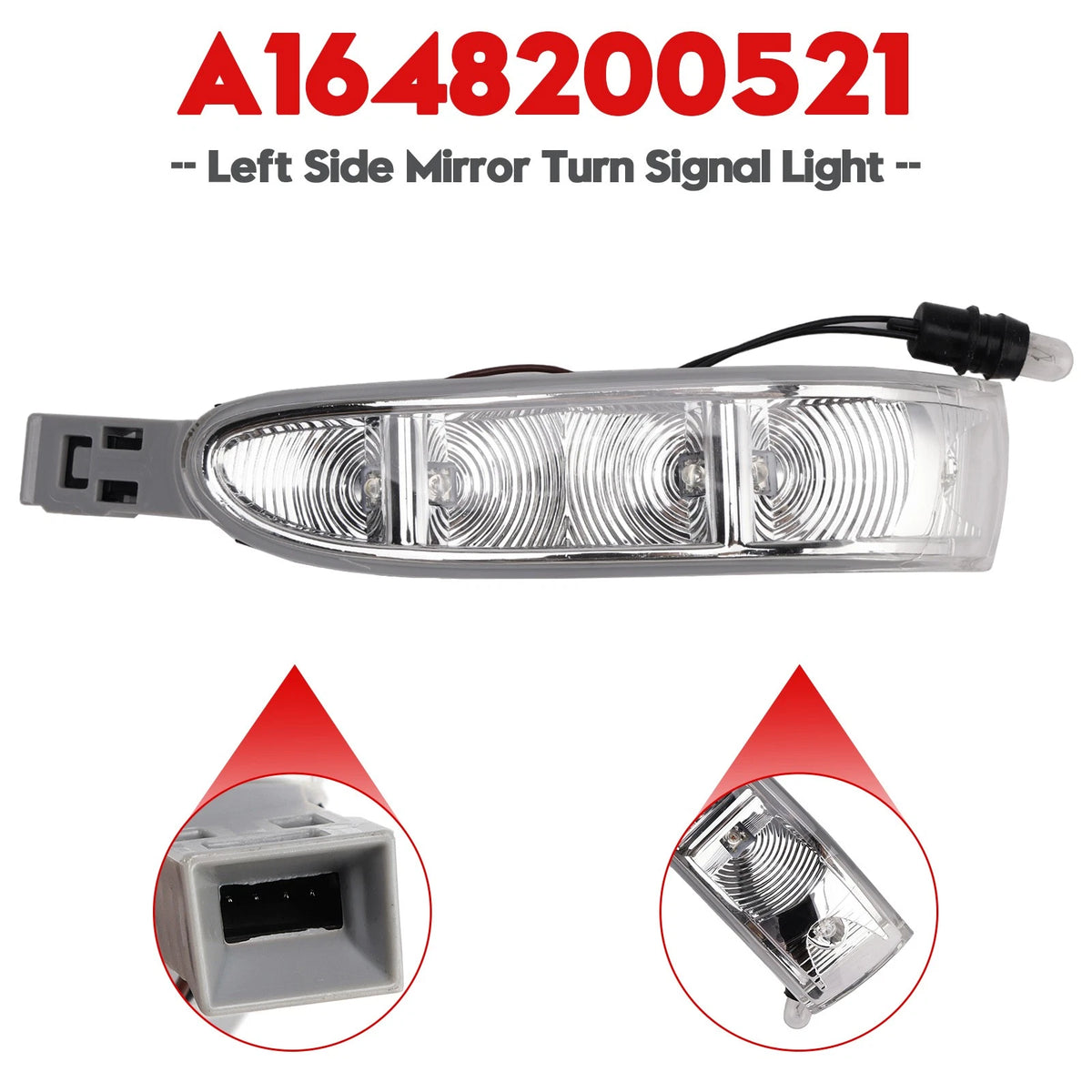 Left Side Mirror Turn Signal Light for Mercedes-Benz W164 X164 (A1648200521)