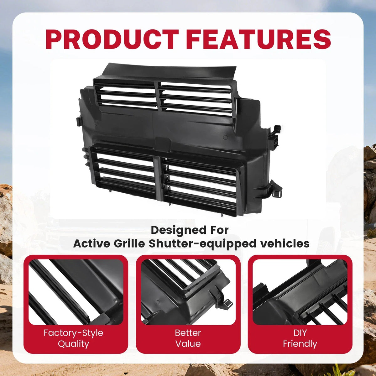 Front Radiator Active Grille Shutter for Ford Focus (2012–2018) CM5Z8475A