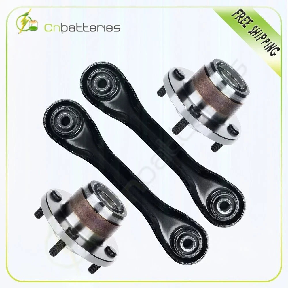 Set of 4 Rear Lower Control Arms & Wheel Hub Bearings for Ford Focus (2000–2009)