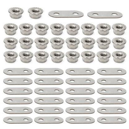 Set of 2 Steel Battery Bus Bars & Nuts for Toyota Prius (2004–2015)