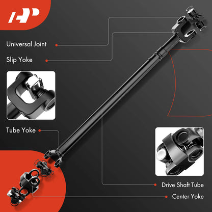 Front Driveshaft Prop Shaft Assembly for Dodge Ram 3500 (2000–2002) 52105278AB, 65-9107
