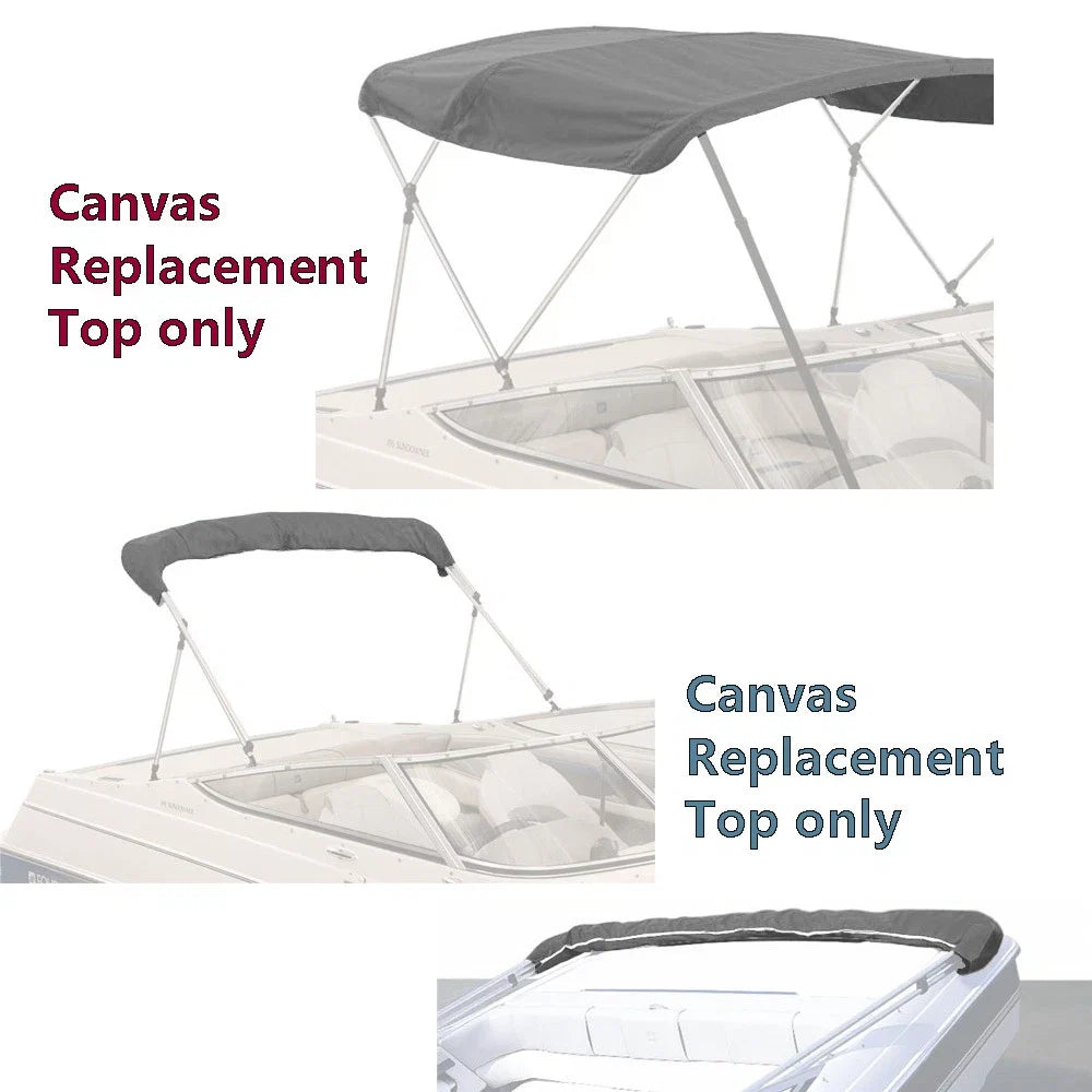 Bimini Top Boat Cover for 4 Bow (Fits 96"L 54"H 79"-84"W)