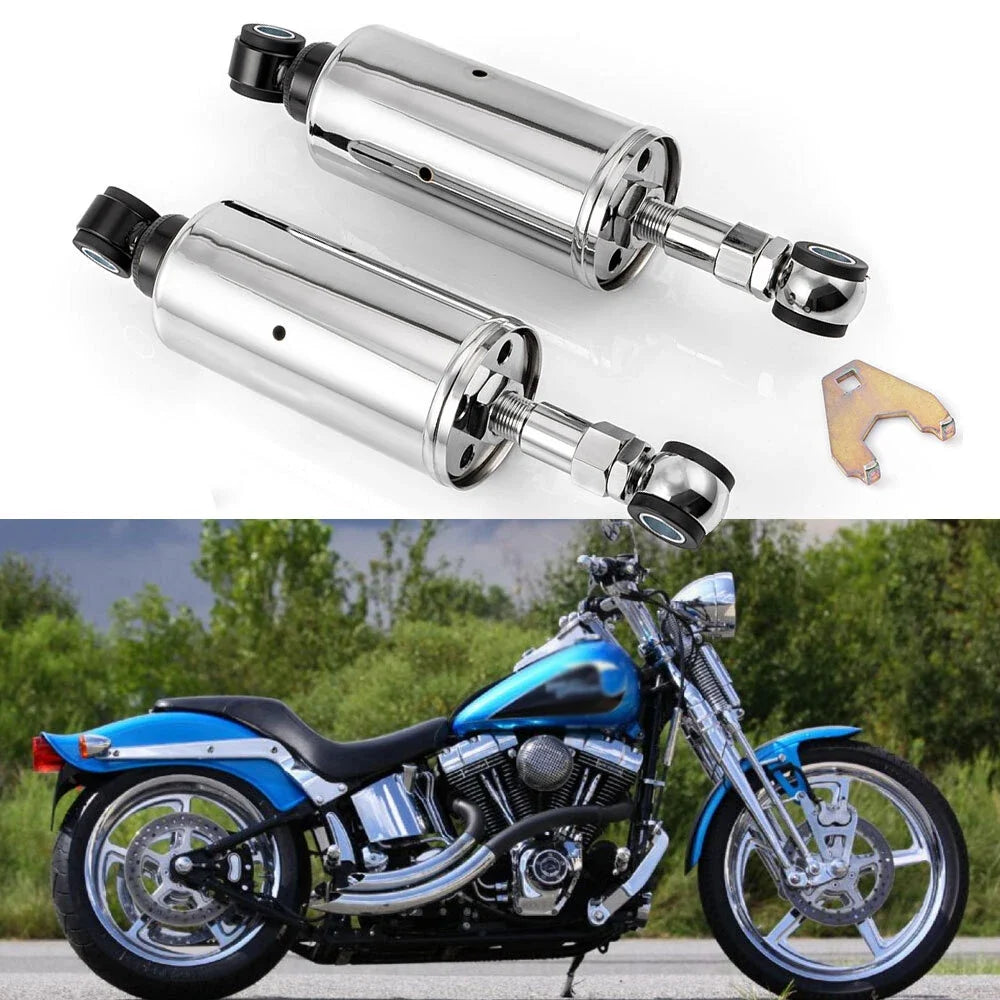 Pair Rear Shocks for Harley Softail Classic FLSTC/Custom FXSTC/Springer FXSTS (1999–2017)