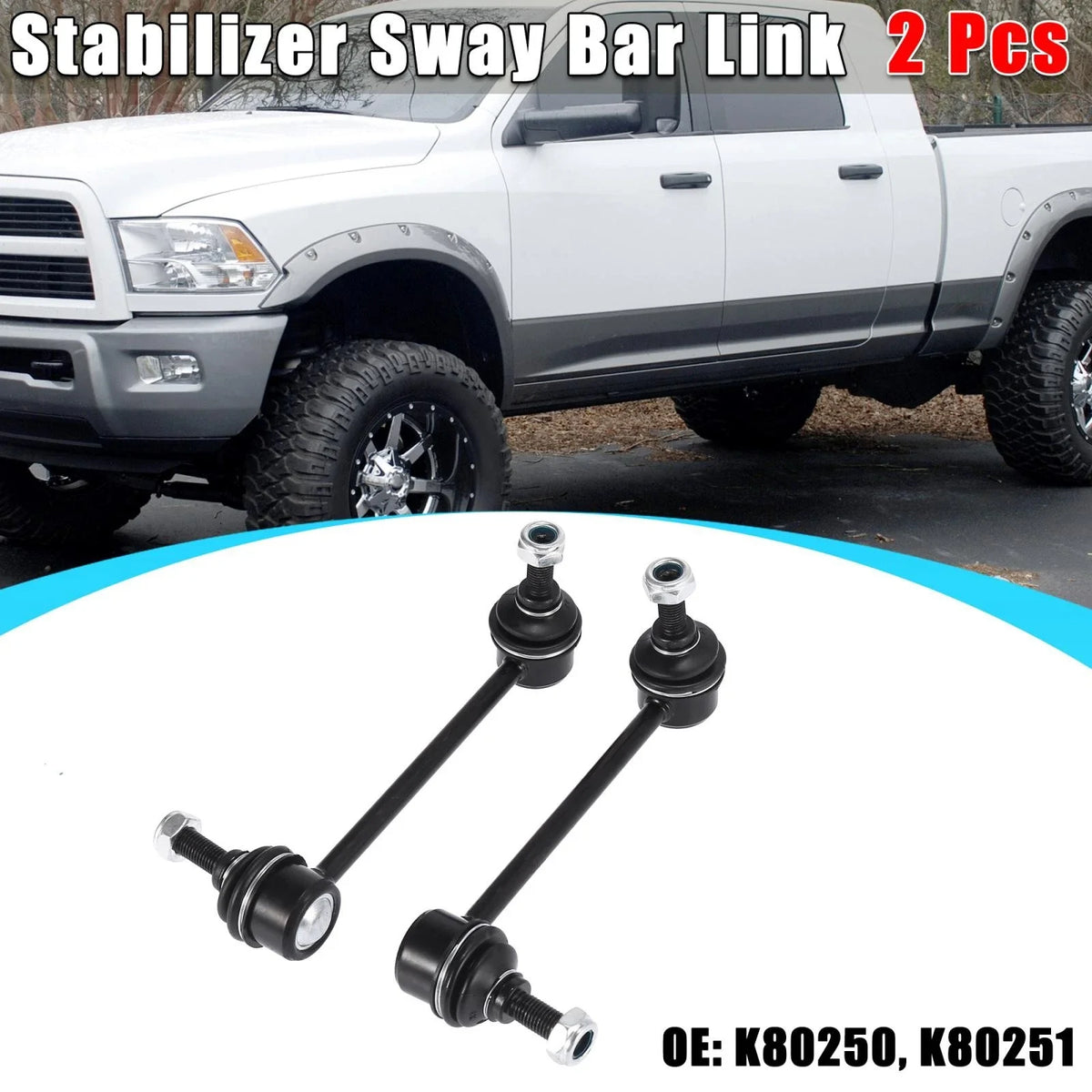 2X Front Sway Bar Links K80250 K80251 4056A028 for Ford Lincoln Mazda 