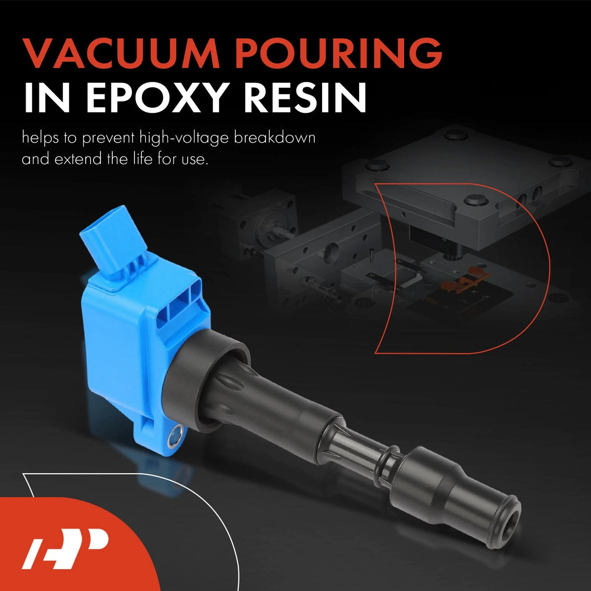 Set of 4 Blue Ignition Coils for Hyundai Elantra Kona Sonata (273002E601, UF-816)