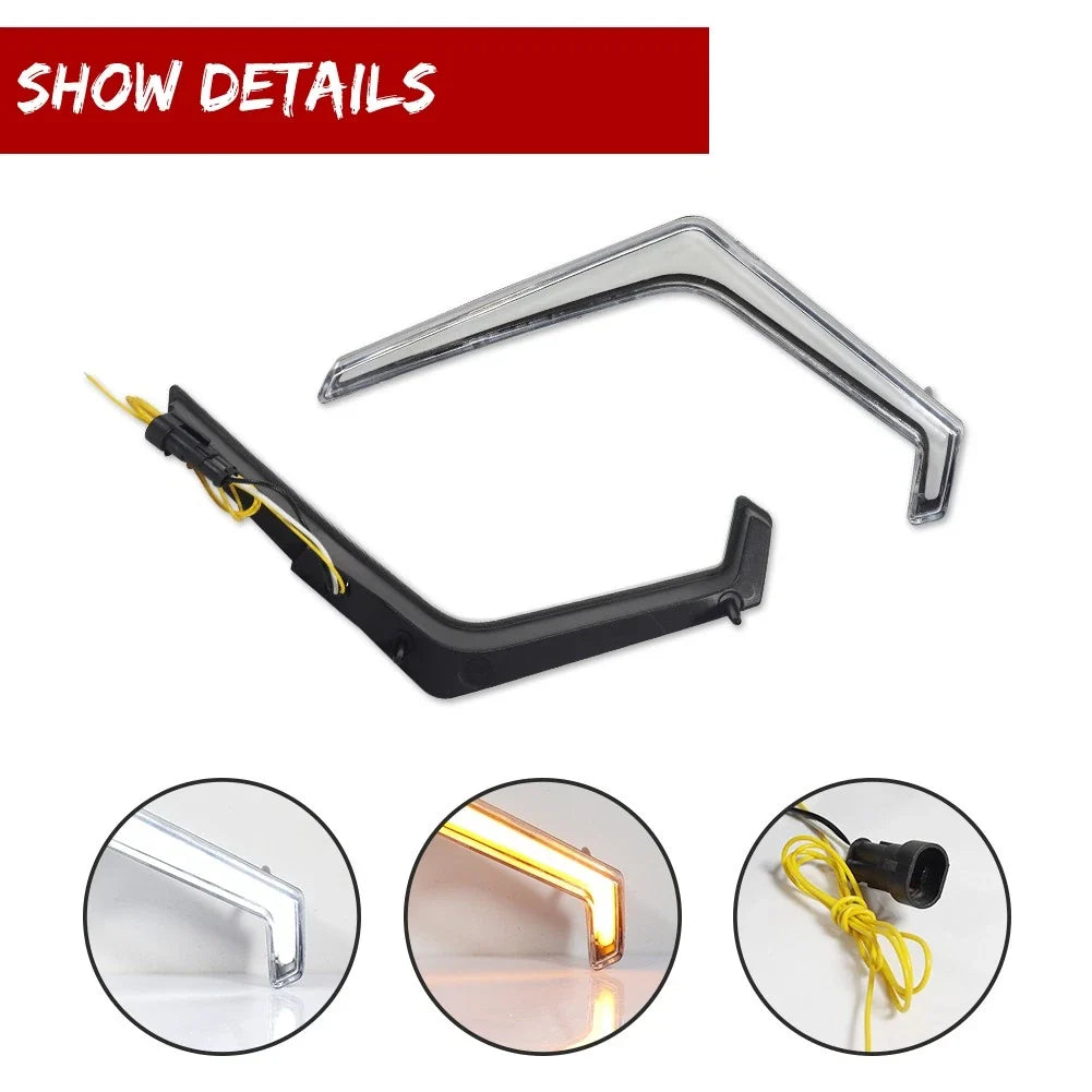Sequential Amber & White Fang Lights for Polaris RZR XP 4 1000 (2018–2023)