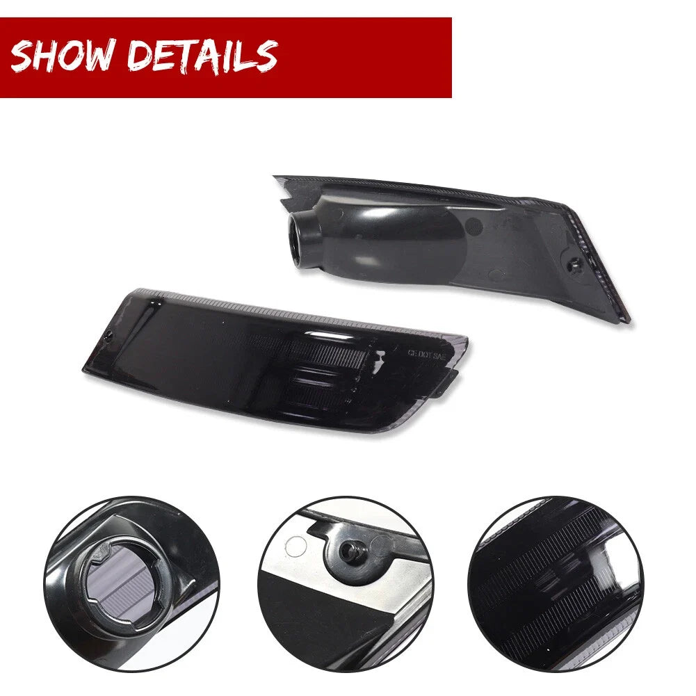 Smoked Black Corner Parking Signal Lights for Jeep Liberty (2005–2007)