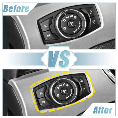 2X Headlight Lamp Switch Trim Cover for Ford Mustang (2015–2020)