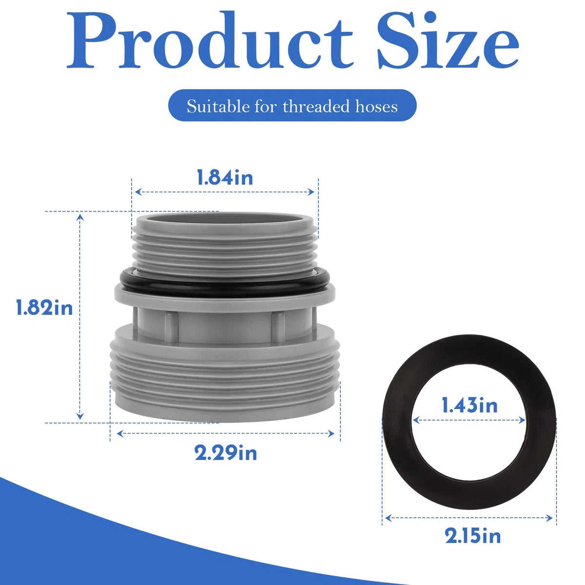 2X Pool Hose Conversion Kit for Intex (Compatible)
