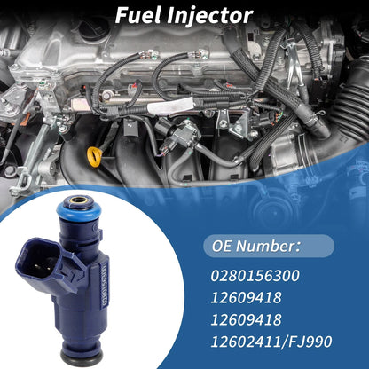 1Pc Fuel Injector No. 0280156300/12609418 for Chevrolet Equinox (2008–2009)