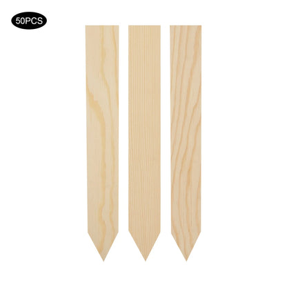 50PCS Wooden Garden Stake for Fence Post and Flowerbeds
